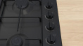 Газовая варочная панель Bosch PBP6C6K80Q,  4 конфорки,  эмалированная сталь,  черный
