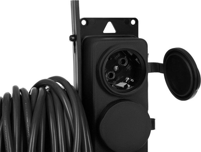 Удлинитель силовой StarWind ST-PS3.10/FRB-16, розеток 3шт, 3x0.75 кв.мм, 16A, 10м, КГ, рамка пластиковая, черный