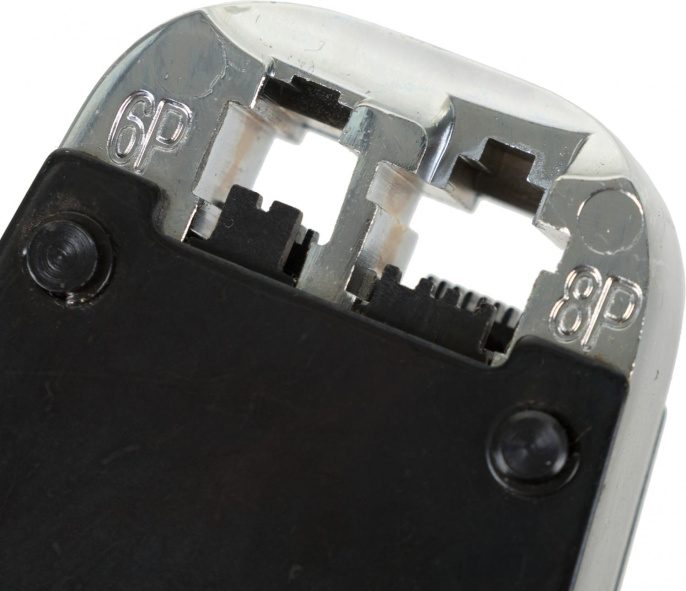 Инструмент обжимной ITK (TM1-B11V) для RJ-45/RJ-12/RJ-11 (упак:1шт) красный
