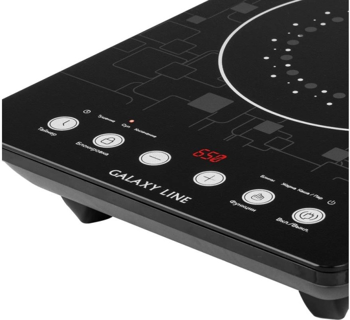 Плита Индукционная Galaxy GL 3067 черный стеклокерамика настольная 7022230670