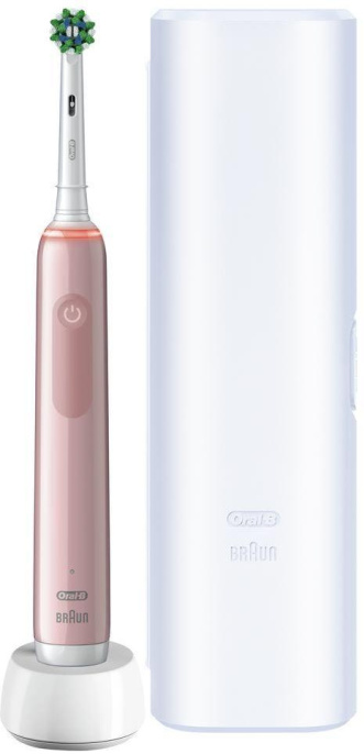 Набор электрических зубных щеток Oral-B Pro Series 3, насадки для щётки: 2 шт, цвет: белый и черный [d505.513.3x]
