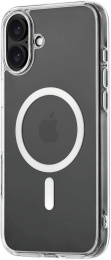 Чехол клип-кейс uBear для Apple iPhone 16 Plus Real with MagSafe прозрачный CS397TT67RL-I24M