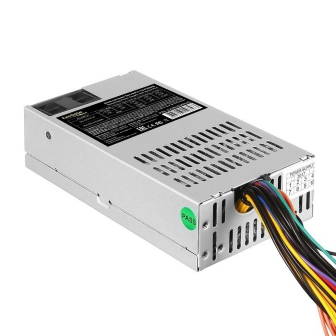 Серверный БП 450W ExeGate ServerPRO-1U-F450AS (Flex ATX, APFC, КПД 80% (80 PLUS), 4cm fan, 24pin, (4+4)pin, PCI-E, 3xSATA, 2xIDE) EX292219RUS