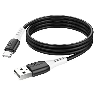 HOCO HC-68575 X82/ USB кабель Type-C/ 1m/ 3A/ Силикон/ Black