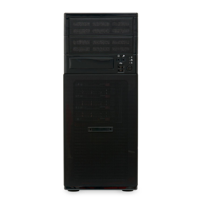Серверный корпус 4-trays Workstation Chassis 2 x 5.25" drive bays 4 x 3.5" swappable HDD trays; 4-port 6 Gbps SAS/ SATA to SATA HDD; no PSU onboard AC-PS7500 optional CS-W43-12C