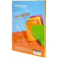 Бумага INFORMAT NEON MIX 5x20 л, 75 г/м2, А4, неон CP4080CNE-100
