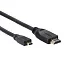 Кабель HDMI-19M --MicroHDMI-19M ver 2.0 1.5m VCOM CG587-1.5M 