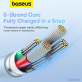 Кабель Baseus P10355701311-00 Pudding Series Fast Charging Cable Type-C to iP 20W 1.2m Galaxy Blue передача данных, питание устройств, скорость передачи: 480Mbps, материал: TPE