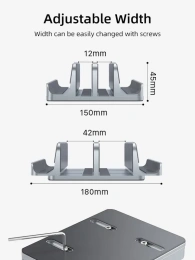 Вертикальная подставка CABLETIME CS14S (CT-VLP02-AS) для ноутбука, серебристый
