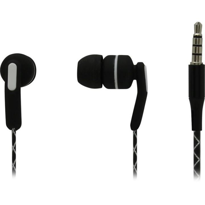 Гарнитура ES-F15 BLACK Dialog с кнопкой ответа для мобильных устройств, черная