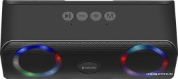 Портативная колонка Q1 10Вт, Light/BT/FM/USB/TF/AUX Defender,65301