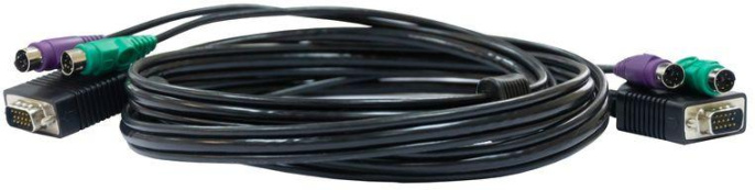 Кабель D-Link DKVM-CB3/A3A 3м, многожильный,  черный