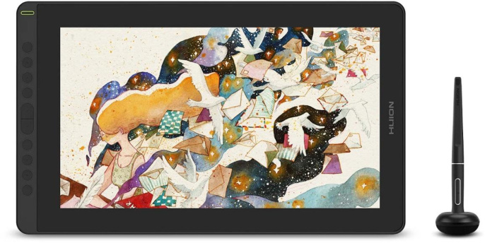 Интерактивный дисплей Сенсорный монитор Huion KAMVAS 16 2021 Black