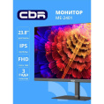 CBR LCD Монитор 23.8" ME-2401, IPS, FHD 1920x1080, 100Гц, 1*HDMI/1*VGA, внешний БП, черный, кабель 1*HDMI 1.5м [LCD-ME2401-OPC]