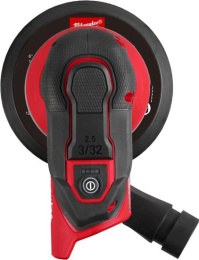 Эксцентриковая шлифмашина Milwaukee M12FROS2.5-502X 4933493648 уровень колебаний: 4000-10000 дв/мин, диаметр колебаний: 2.5 мм, размер шлифподошвы: 150 мм, 2 аккумуляторных блока M12 HB5, зарядное устройство C12