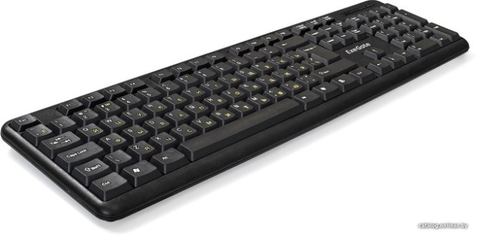 Клавиатура ExeGate Professional Standard LY-405 (USB, полноразмерная, влагозащищенная, 105кл., Enter большой, длина кабеля 1,5м, черная, Color Box) EX287138RUS