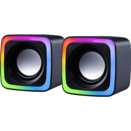 Defender Акустическая 2.0 система Solar 7 6Вт, подсветка, питание от USB [65117]