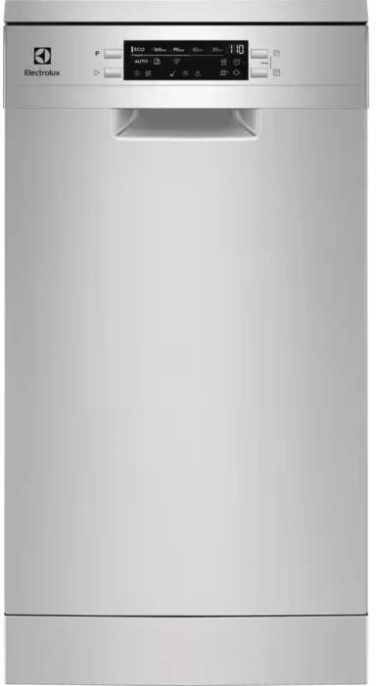 Посудомоечная машина Electrolux ESA63200SX,  узкая, напольная, 45см, загрузка 10 комплектов, серебристая