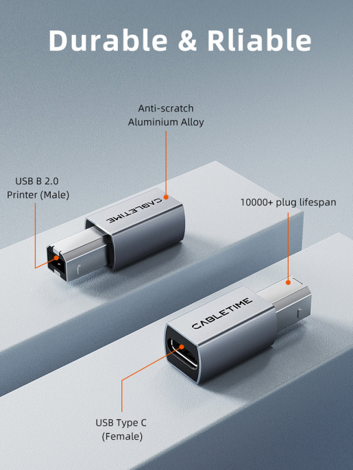 Адаптер CABLETIME CCB2G (CT-CFBM2-AG) USB C для принтера