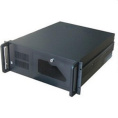 Procase B430-B-0 черный {4U глубина 450мм, внешн 3x5.25, внутр 8xHDD, MB 12"x9.6",без Б/П PS2}