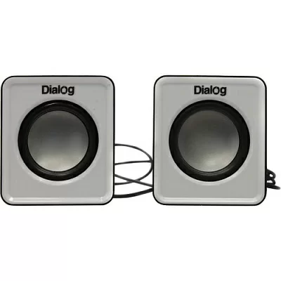 Колонки Dialog Colibri AC-02UP BLACK-WHITE {акустические колонки 2.0, 5W RMS, питание от USB}