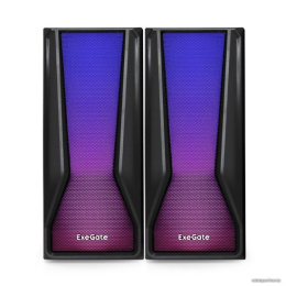 Акустическая система 2.0 ExeGate Accord 230 (питание USB,Bluetooth, 2х3Вт (6Вт RMS), 60-20000Гц, цвет черный, RGB подсветка, Color Box) EX289687RUS