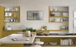 Кронштейн ONKRON/ 17-43" макс. 200*200, наклон 0º, поворот 0º, от стены 30мм, вес до 30кг, черный