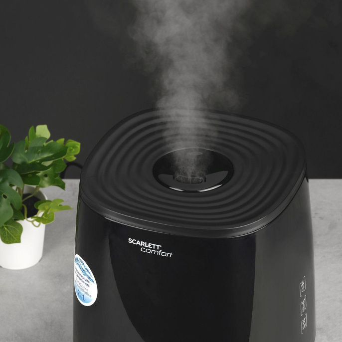 Увлажнитель воздуха ультразвуковой Scarlett SC-AH986M24,  3.8л,  черный