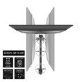 Кронштейн для монитора 13"-32" настольный ExeGate EDM1-3210-02 VESA 75х75, 100х100 мм, макс. нагрузка 10 кг; наклон -90°/+90°, поворот -90°/+90°, вращение: 360°, 2 способа крепления: сквозное и струбцина, цвет черный EX297360RUS
