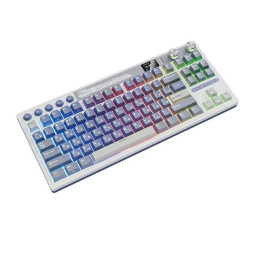 Клавиатура Royal Kludge RK M87 Ocean Blue USB/2.4 GHz/Bluetоoth, RGB, Hot Swap, Beige switch RK M87 Ocean Blue Beige switch