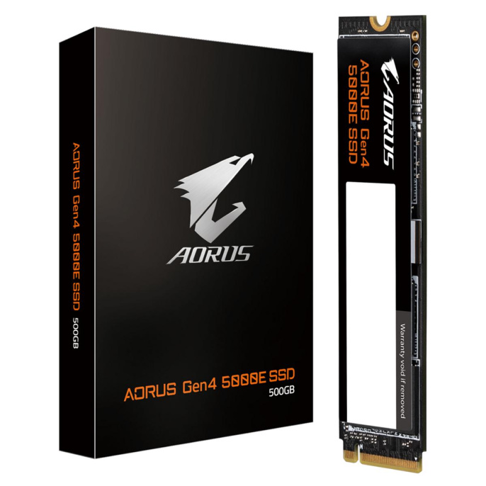 Накопитель SSD Gigabyte PCIe 4.0 x4 500GB AG450E500G-G Aorus Gen4 5000E M.2 2280