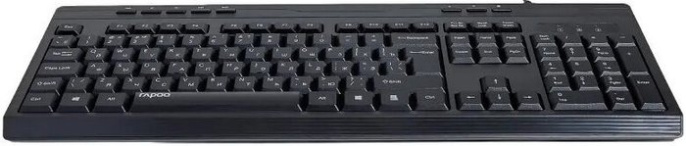 Клавиатура проводная RAPOO NK2400, цвет - черный 13325