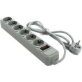Exegate EX119388RUS Сетевой фильтр Exegate SP-6-1.8G 6 розеток, 1.8м, евровилка, серый