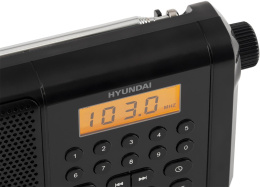 Радиоприемник портативный Hyundai H-PSR115 черный USB microSD