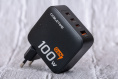Сетевое зарядное устройство CABLETIME G100B (CT-GAN100-PB) GaN PD3.0 3C1A 100 Вт, черный