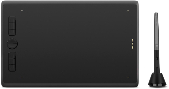 Графический планшет Huion Inspiroy H610X перо/PW100/5080LPI/220 PPS/8 клавиш/8192 уровней нажатия/раб.пов. 254*158,8/USB-C