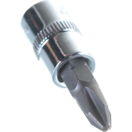 Насадка торцевая 1/4"DR с вставкой-битой РН2 Ombra 114402