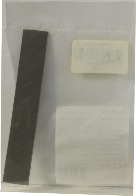 Термопрокладка ExeGate EPG-2WMK 20x120x1.0 mm, 1,7 Вт/ м•К , теплопроводящая клейкая двухсторонняя EX293281RUS