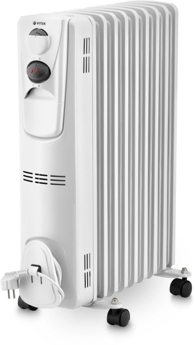 Радиатор масляный Vitek VT-2127 2000Вт белый