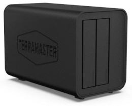 Внешний корпус для жёстких дисков TerraMaster D2-320 DAS tower/JBOD,RAID0,1/up to 2 SATA 3,5' or 2,5' /1xUSB3.1 Type-C gen2/1xPS/1YW
