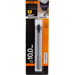 Сверло по стеклу и керамике 10x90 мм GRAFF 801092