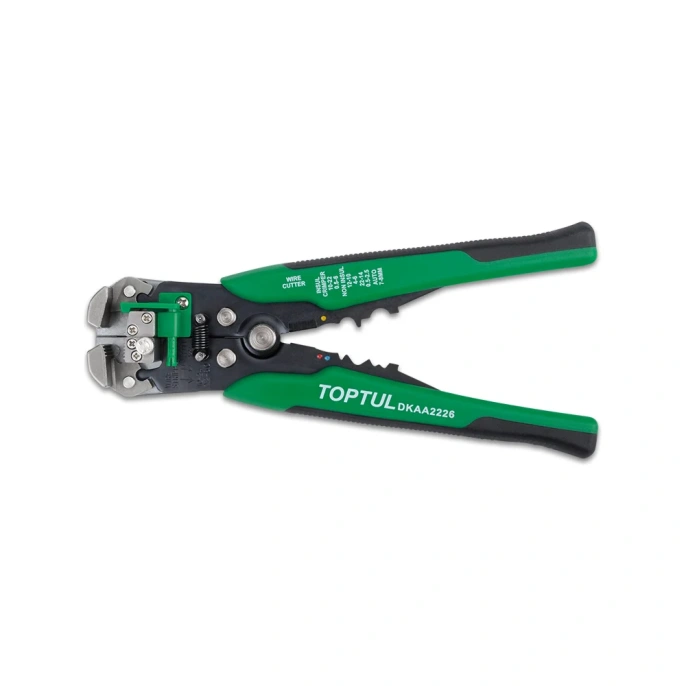 Клещи для снятия изоляции и обжимки клемм TOPTUL автоматические, 0.2 - 6.0 мм L 205 мм DKAA2226