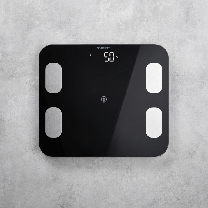 Весы напольные электронные Scarlett SC-BS33ED46 макс.150кг черный