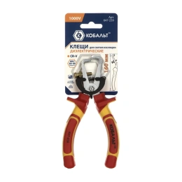 Клещи диэлектрические для снятия изоляции 160 мм КОБАЛЬТ 647-239