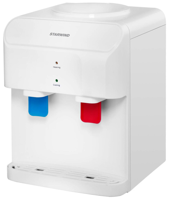 Кулер StarWind SW-2001EW, настольный, электронный, "push" - кран, белый