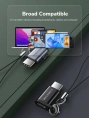 Адаптер CABLETIME CP72G (CT-OTG-CMBF-AGL) USB-C Male to USB2.0 Micro B Female OTG С петлей Lanyaed. Алюминий