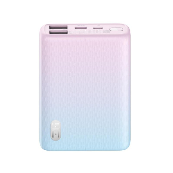 Мобильный аккумулятор ZMI QB817 10000mAh QC3.0/PD3.0 22.5W 3A 2xUSB-A/USB-C голубой/розовый QB817 COLOR