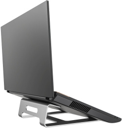 Подставка для ноутбука Cactus CS-NB-AL, 15.4", 235х235, серебристый