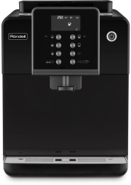 Кофемашина автоматическая Rondell RDE-1107,  20Бар,  с автоматическим капучинатором,  черный/серебристый