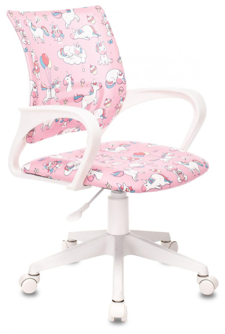 Кресло детское Бюрократ BUROKIDS 1 W, ткань, до 120кг, мультиколор (BUROKIDS 1 W-UNICORN)